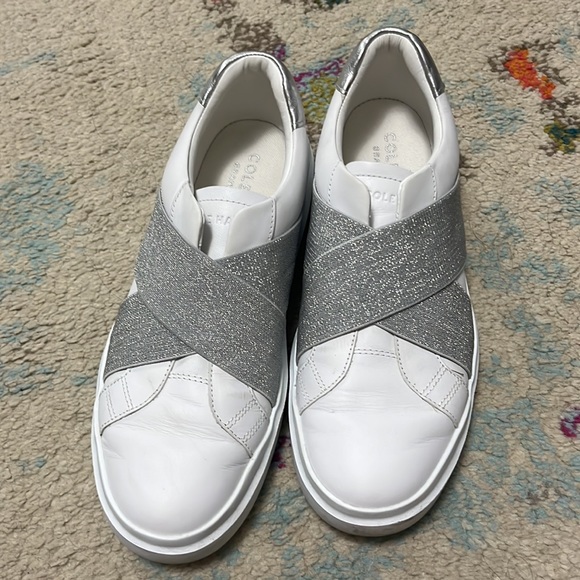 Cole Haan Grand Series Slip on White Sneakers Size 8.5 - Picture 4 of 8